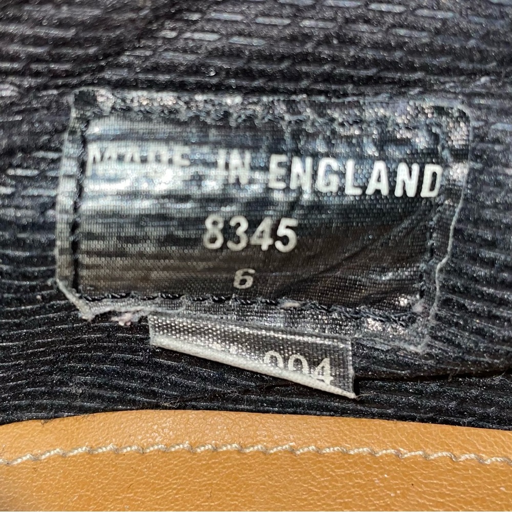 Vintage Dr. Martens MIE Blue Orange Stripe Chunky Oxfords Shoes UK 6 - Picture 14 of 16